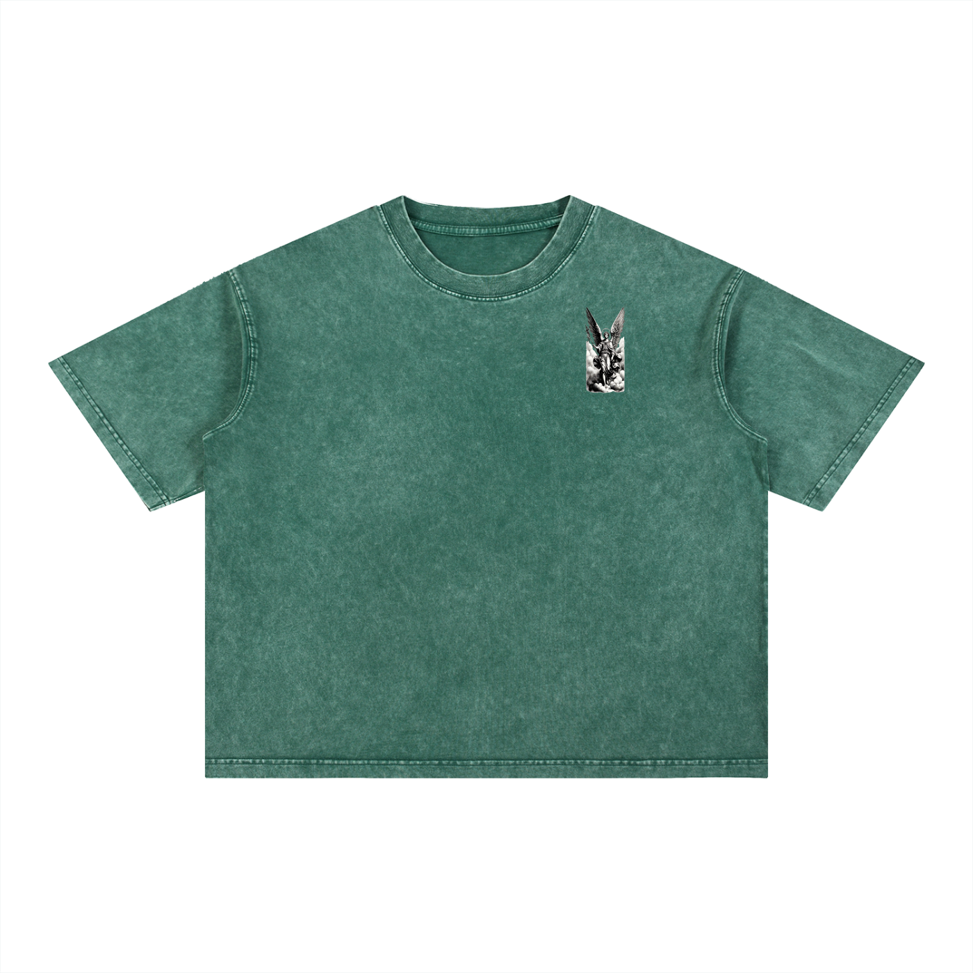 NXTHRD Angel Mineral Wash Boxy Cotton T-Shirt