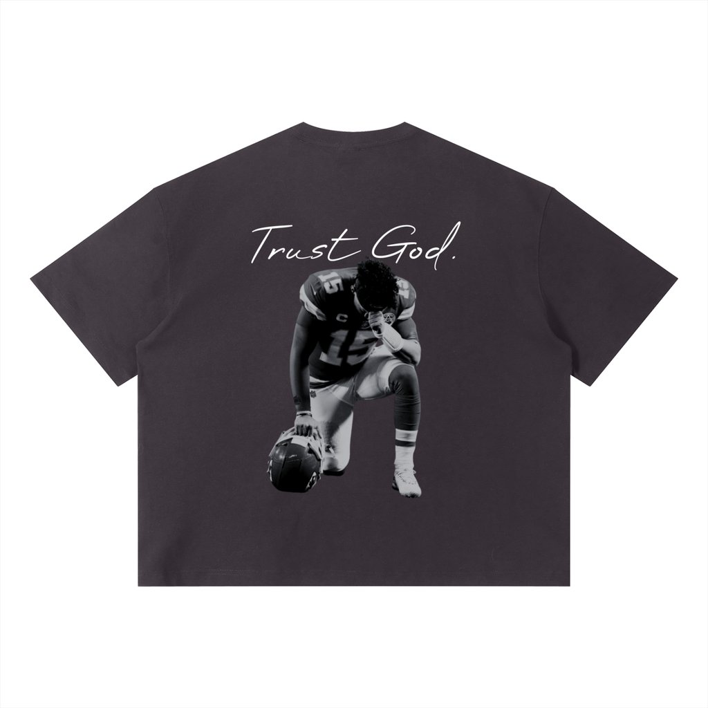 Patrick Mahomes Trust God Unisex Sorona Boxy T-Shirt