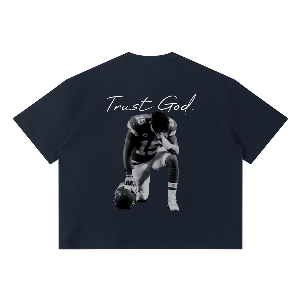 Patrick Mahomes Trust God Unisex Sorona Boxy T-Shirt
