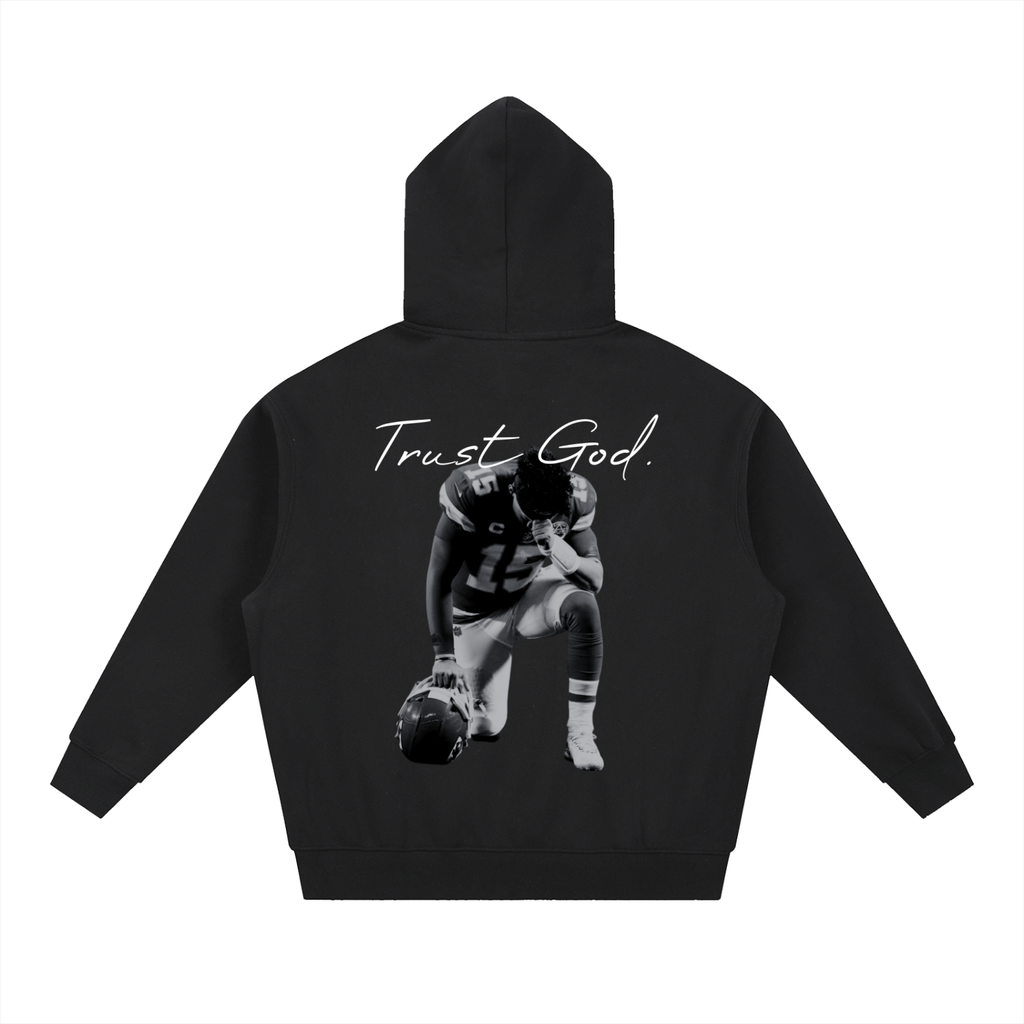 NXTHRD Patrick Mahomes Essential Oversized Boxy Fit Fleece Hoodie