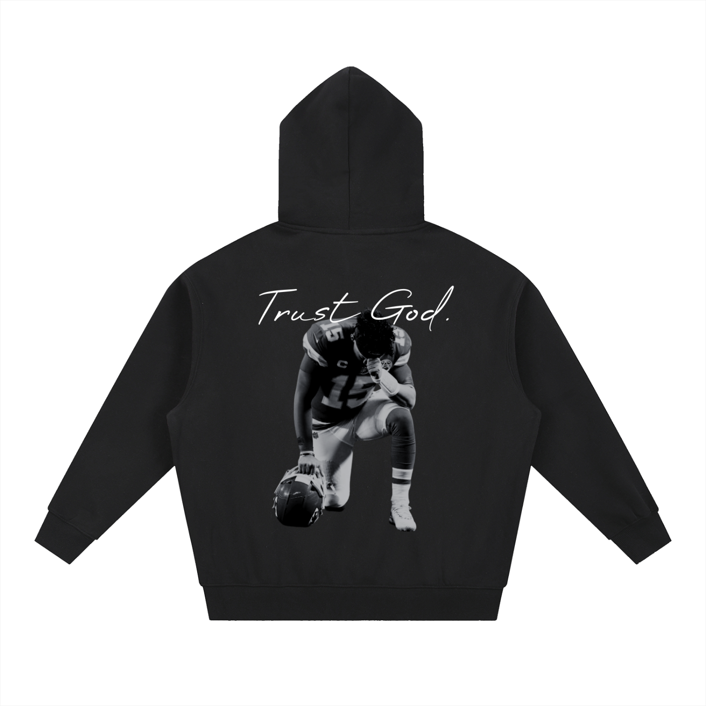 NXTHRD Patrick Mahomes Essential Oversized Boxy Fit Fleece Hoodie