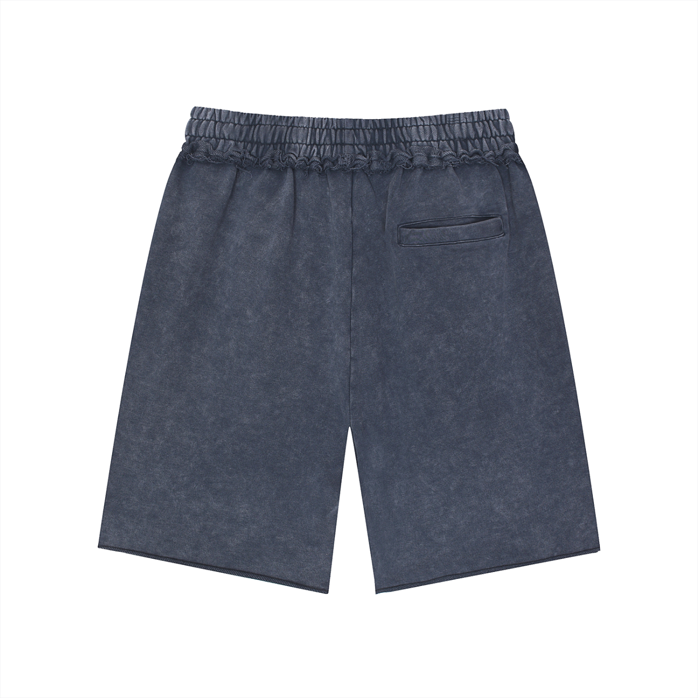 NXTHRD Unisex Mineral Wash Raw Edge Shorts