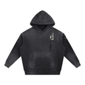 NXTHRD Angel Vintage Washed Frayed Fleece Hoodie