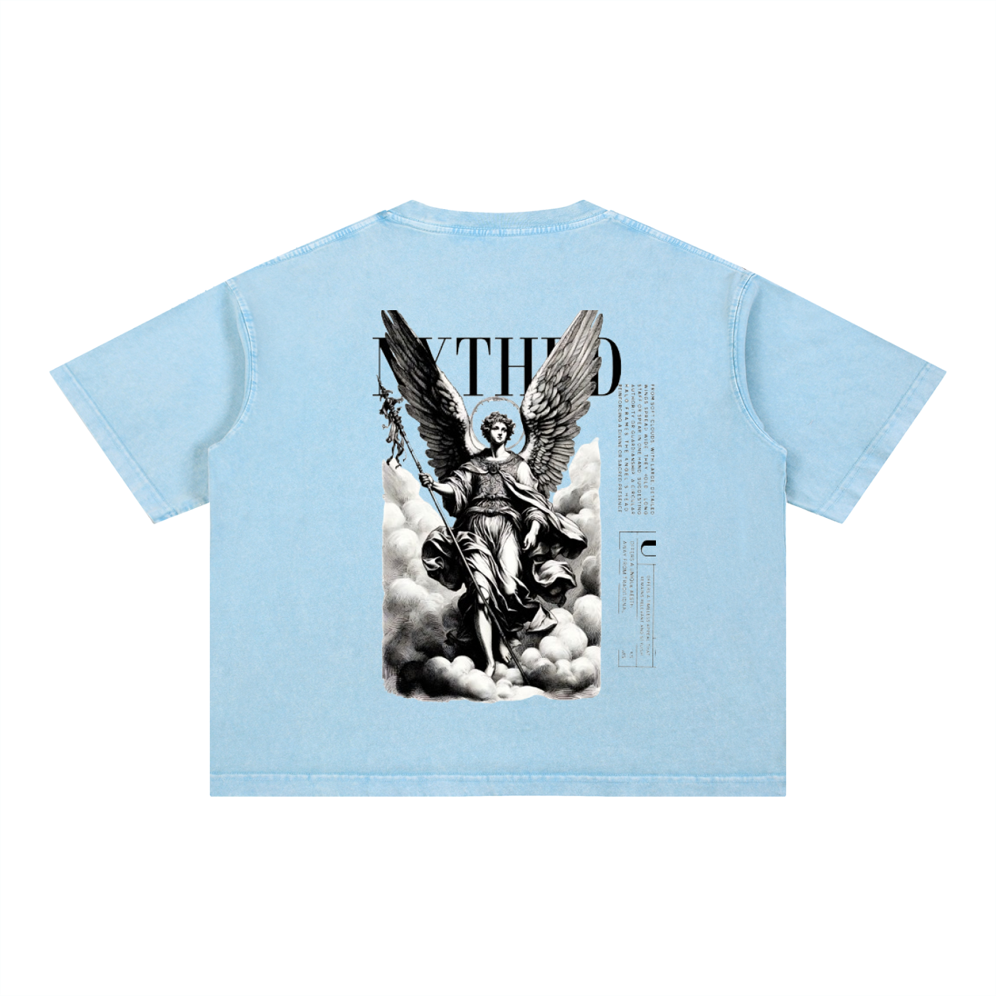 NXTHRD Angel Mineral Wash Boxy Cotton T-Shirt
