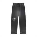 NXTHRD Sun Fade Raw Edge Straight-Leg Sweatpants