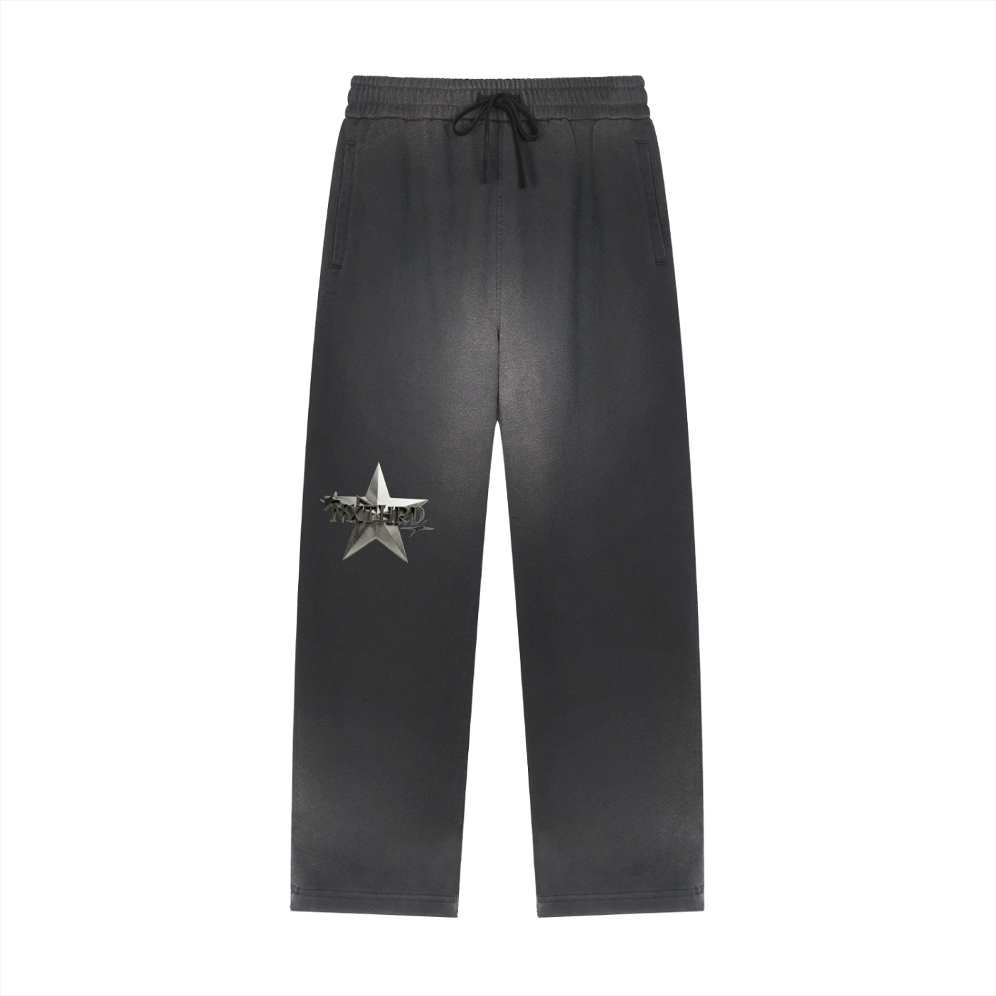 NXTHRD Sun Fade Raw Edge Straight-Leg Sweatpants