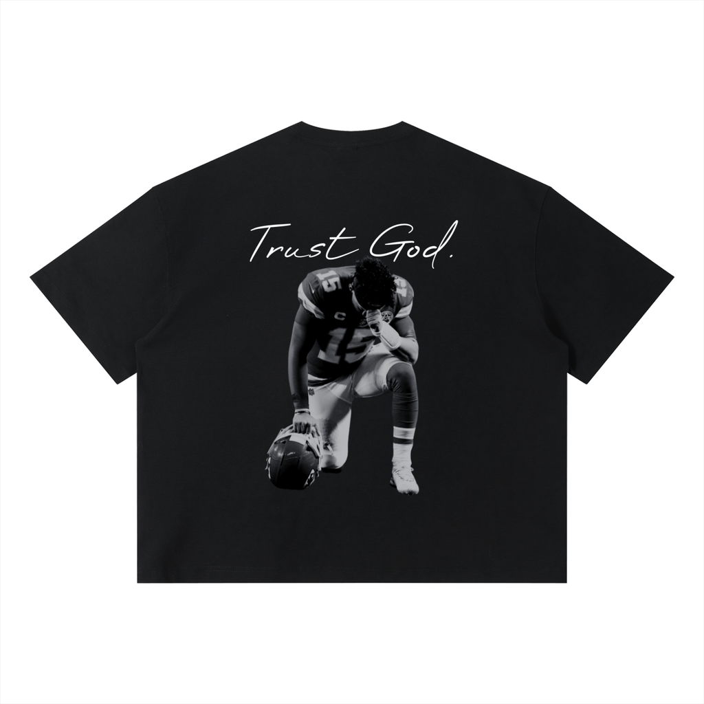 Patrick Mahomes Trust God Unisex Sorona Boxy T-Shirt