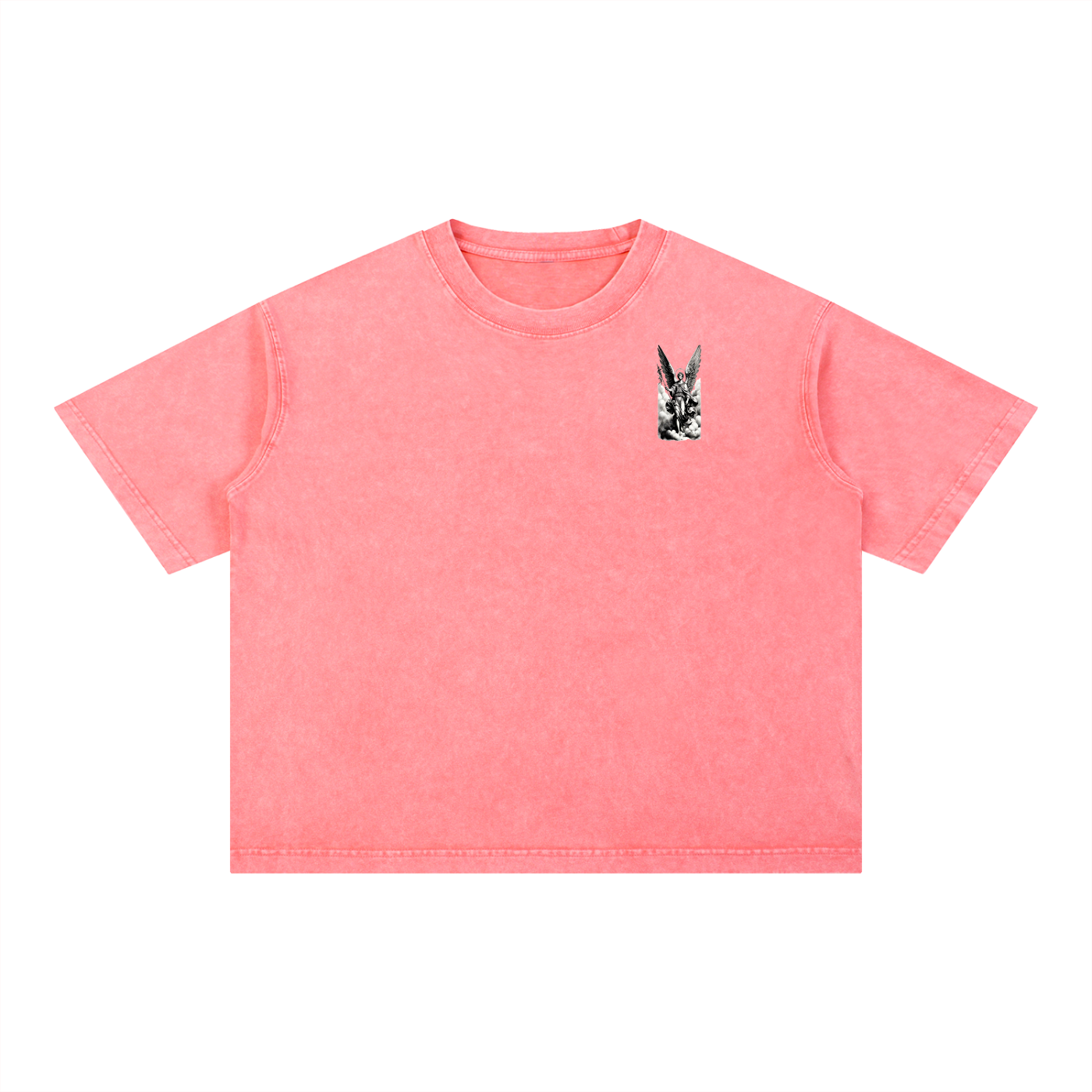 NXTHRD Angel Mineral Wash Boxy Cotton T-Shirt