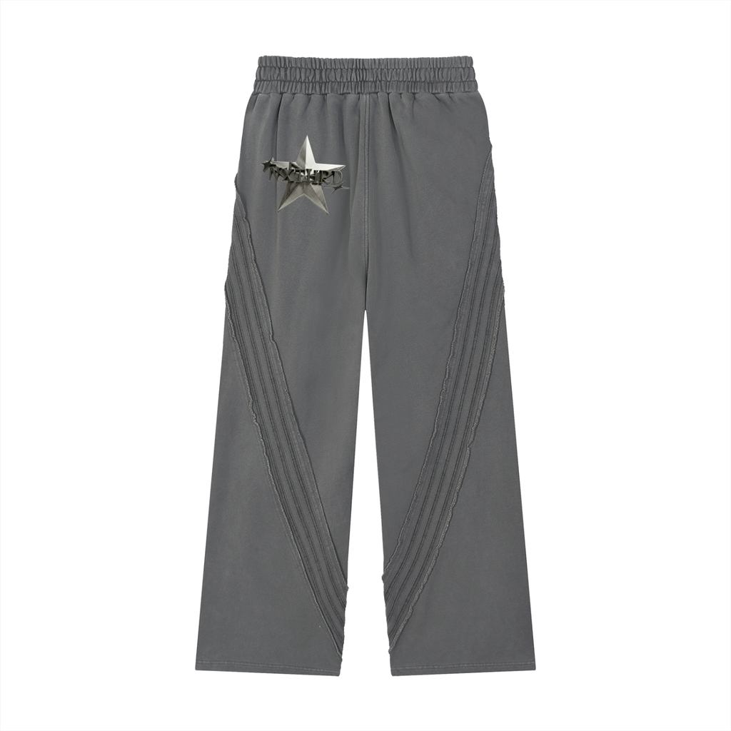 NXTHRD Snow Washed Tape Raw Edge Sweatpants