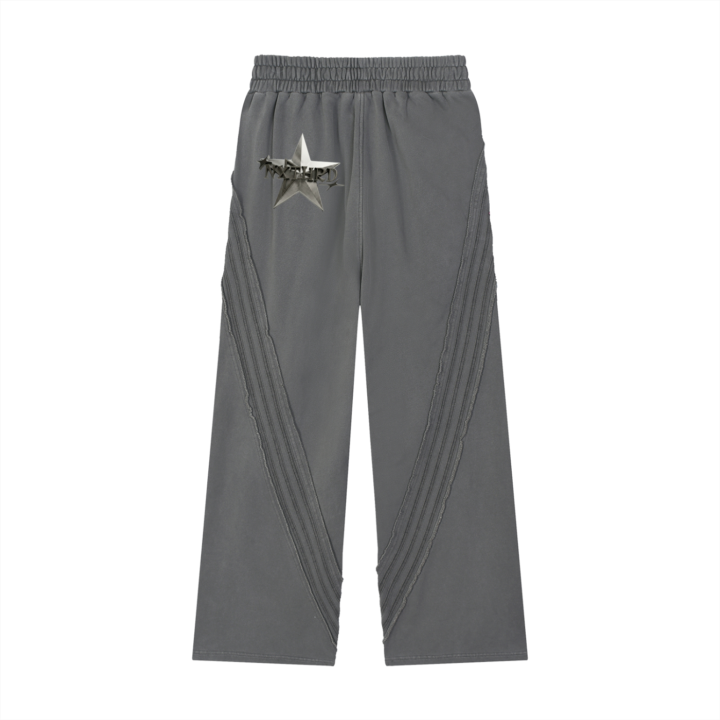 NXTHRD Snow Washed Tape Raw Edge Sweatpants