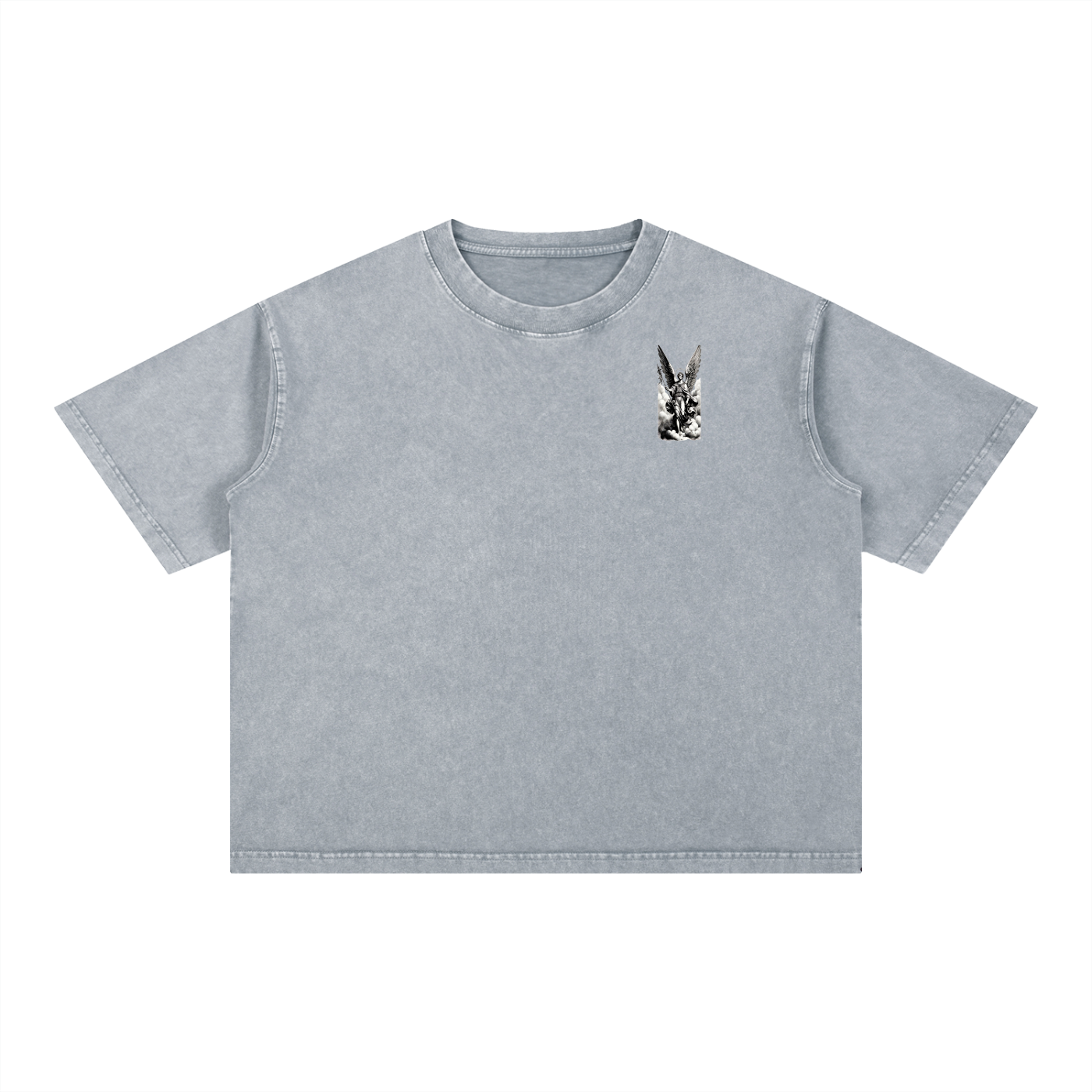NXTHRD Angel Mineral Wash Boxy Cotton T-Shirt
