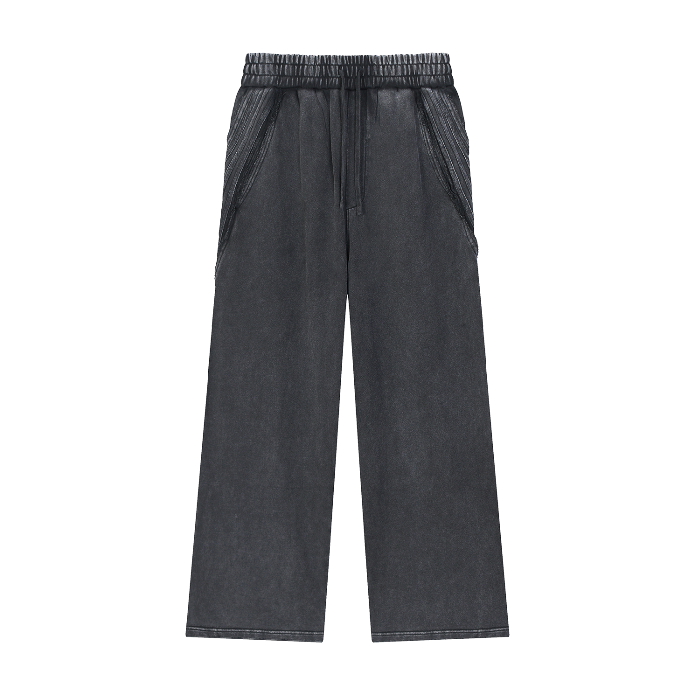 NXTHRD Snow Washed Tape Raw Edge Sweatpants
