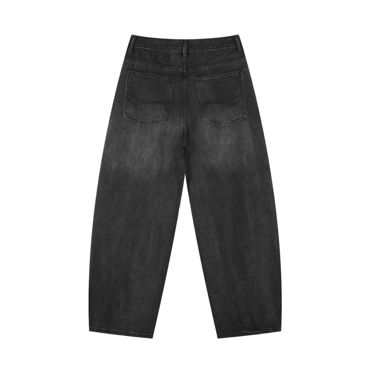 NXTHRD Men's Sunfade Vintage Wash Barrel Leg Jeans