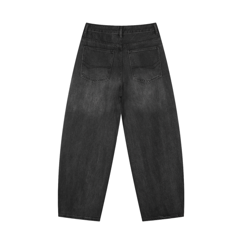 NXTHRD Men's Sunfade Vintage Wash Barrel Leg Jeans