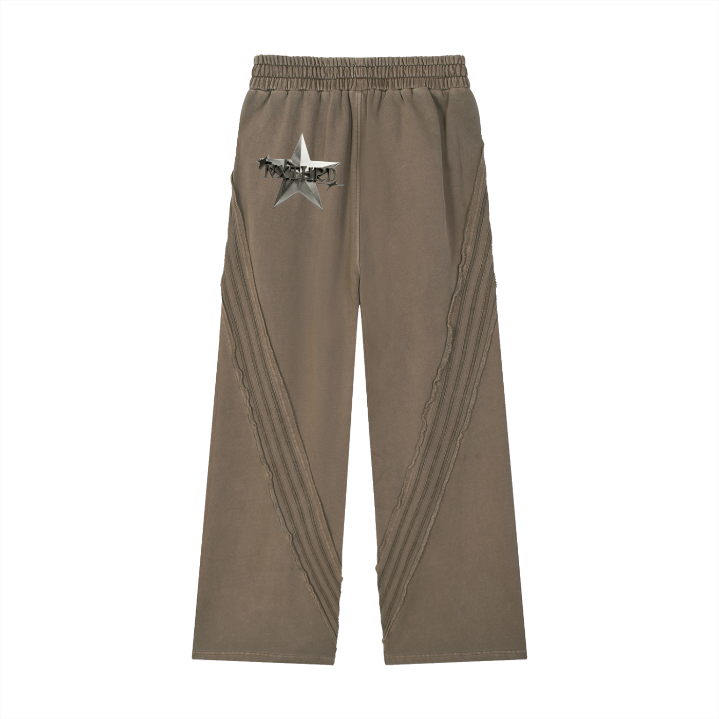 NXTHRD Snow Washed Tape Raw Edge Sweatpants