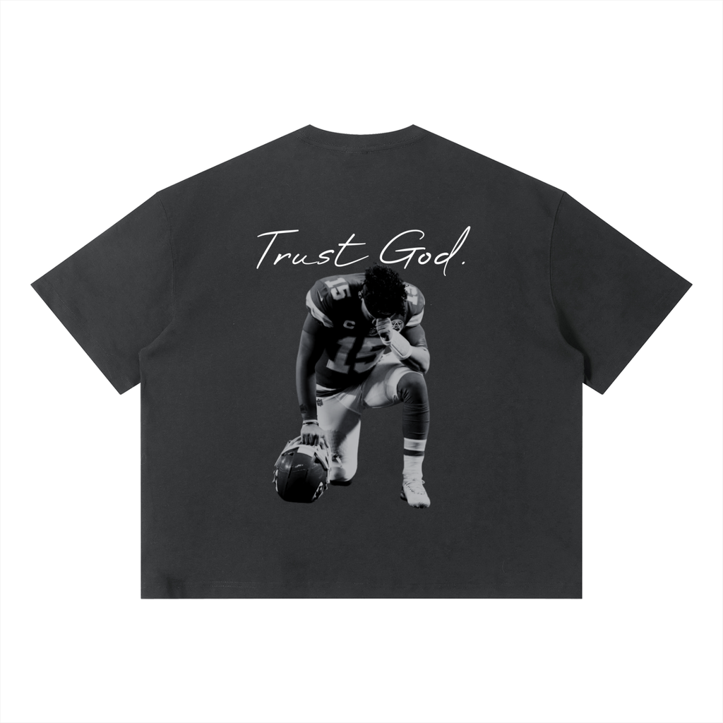 Patrick Mahomes Trust God Unisex Sorona Boxy T-Shirt
