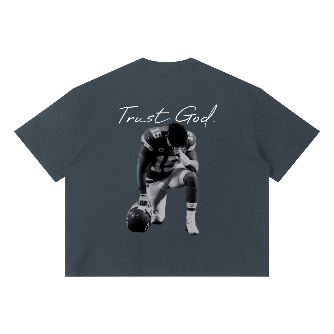Patrick Mahomes Trust God Unisex Sorona Boxy T-Shirt