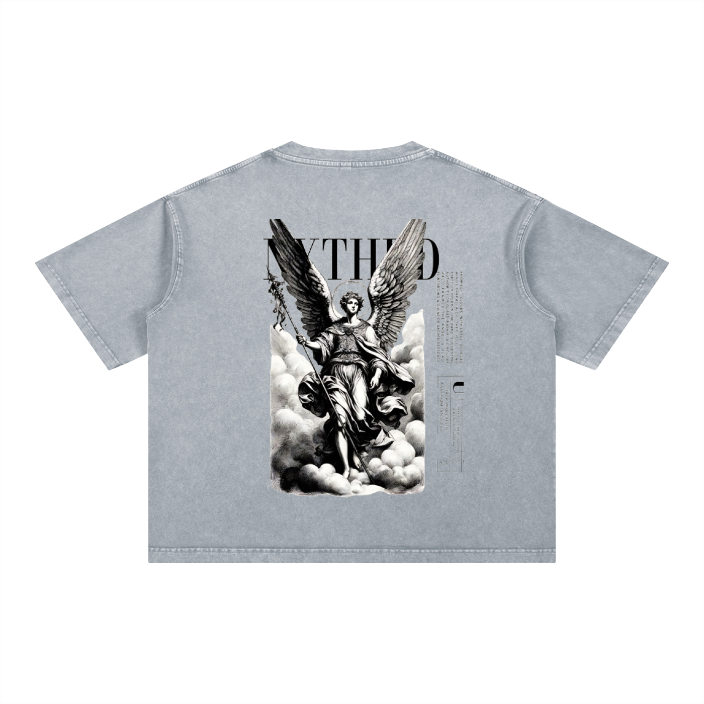 NXTHRD Angel Mineral Wash Boxy Cotton T-Shirt