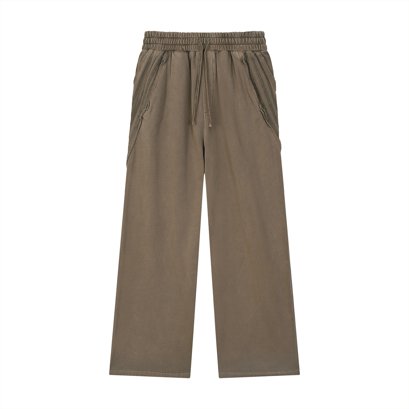NXTHRD Snow Washed Tape Raw Edge Sweatpants