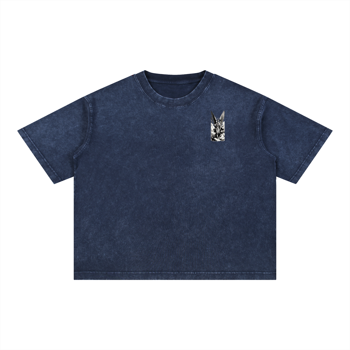 NXTHRD Angel Mineral Wash Boxy Cotton T-Shirt