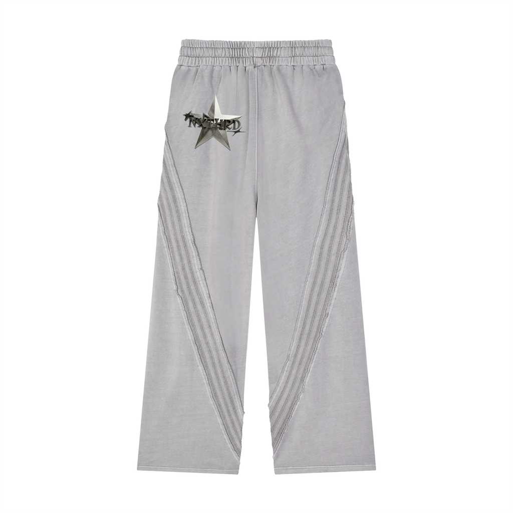 NXTHRD Snow Washed Tape Raw Edge Sweatpants