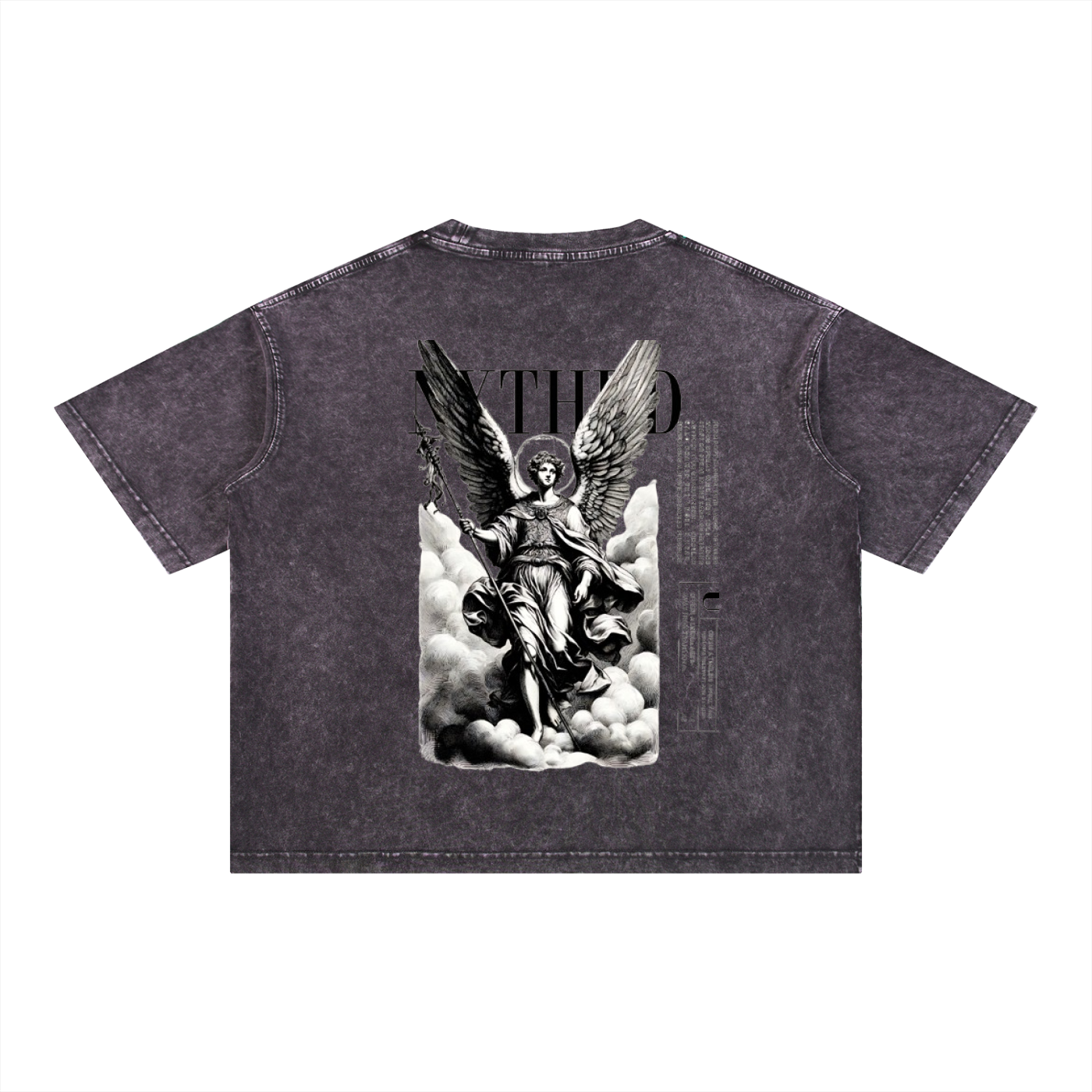 NXTHRD Angel Mineral Wash Boxy Cotton T-Shirt