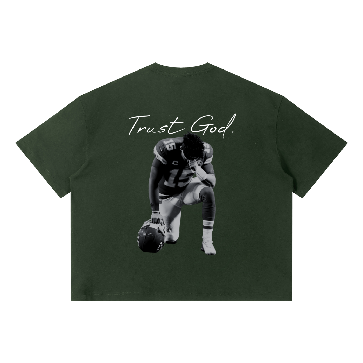 Patrick Mahomes Trust God Unisex Sorona Boxy T-Shirt