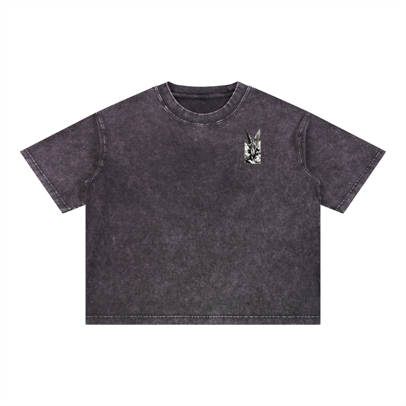 NXTHRD Angel Mineral Wash Boxy Cotton T-Shirt