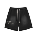 NXTHRD Sun Fade Raw Edge Cotton Shorts