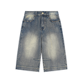 NXTHRD Vintage Wash Baggy Denim Shorts
