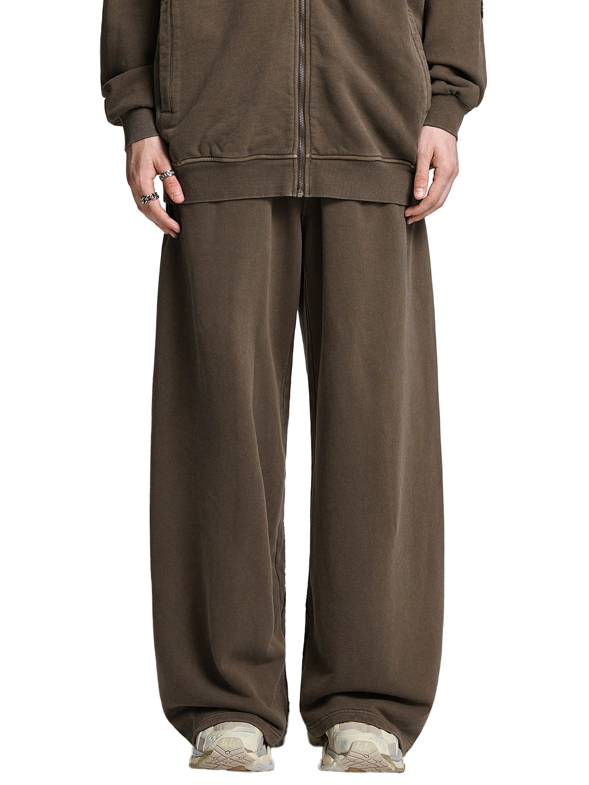 NXTHRD Snow Washed Tape Raw Edge Sweatpants