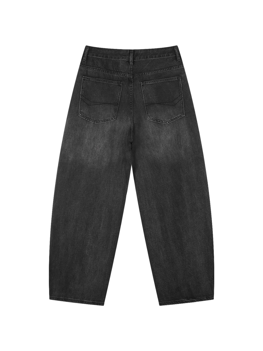 NXTHRD Men's Sunfade Vintage Wash Barrel Leg Jeans